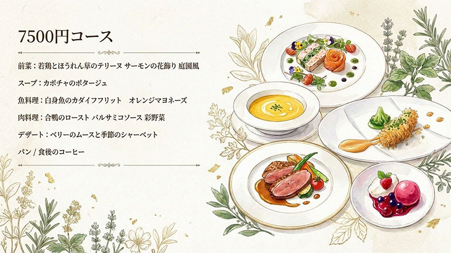 7,500円コース