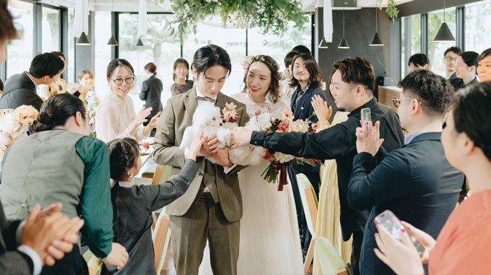 東京駅を見渡せる披露宴会場